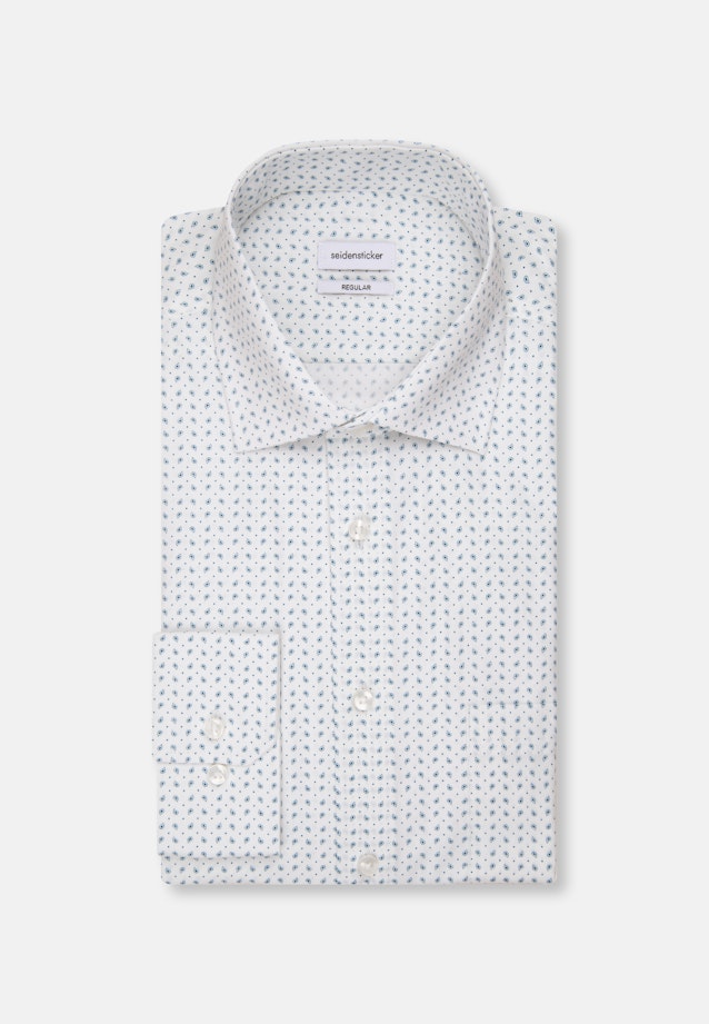 Regular Chemise d'affaires Imprimé in Turquoise |  Seidensticker Onlineshop