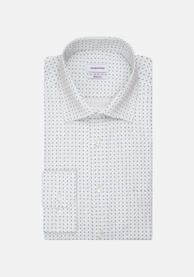 Poplin Business Shirt in Regular with Kent-Collar and extra long sleeve in Turquoise |  Seidensticker Onlineshop