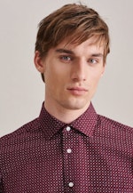 Regular Business Hemd Druck in Rot |  Seidensticker Onlineshop