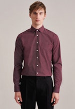 Regular Business Hemd Druck in Rot |  Seidensticker Onlineshop