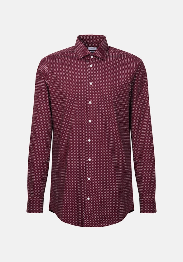 Poplin Business Shirt in Regular with Kent-Collar and extra long sleeve in Red |  Seidensticker Onlineshop
