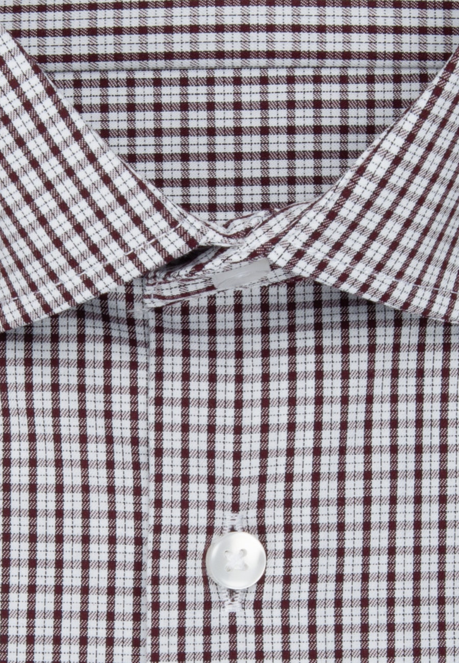 Bügelfreies Twill Business Hemd in Regular mit Kentkragen und extra langem Arm in Rot |  Seidensticker Onlineshop