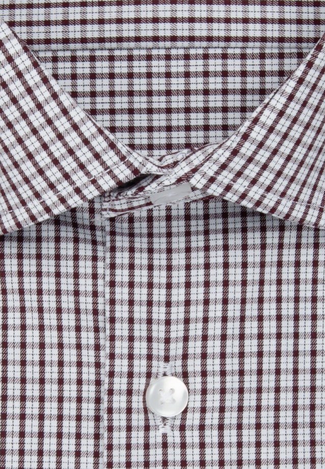 Non-iron Twill Business Shirt in Regular with Kent-Collar and extra long sleeve in Red |  Seidensticker Onlineshop