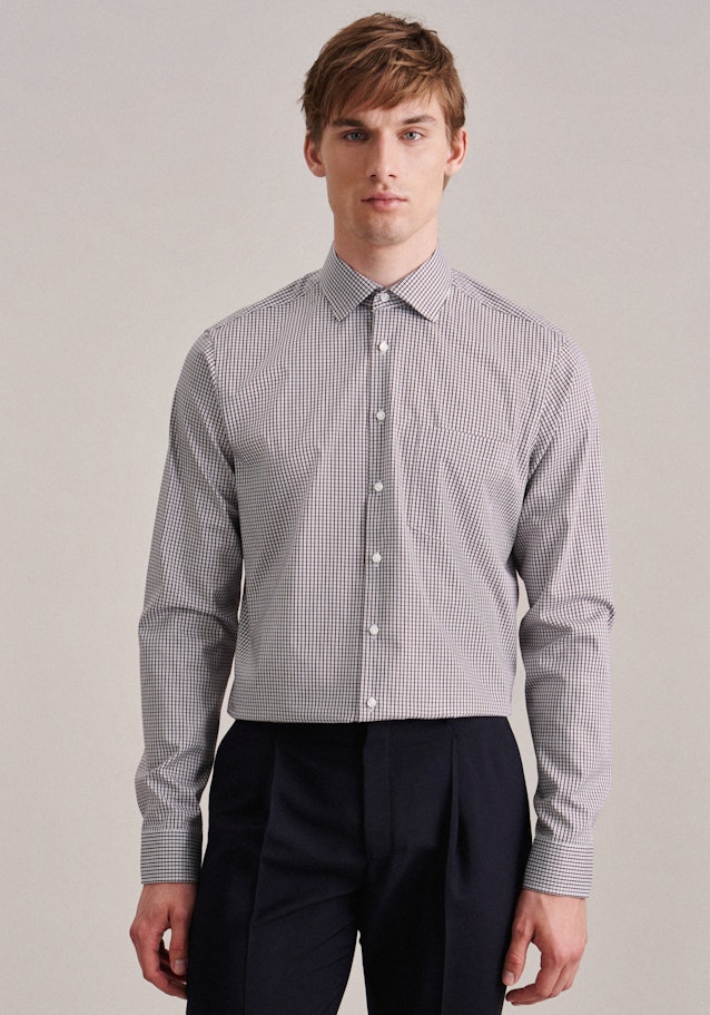Non-iron Twill Business Shirt in Regular with Kent-Collar and extra long sleeve in Red |  Seidensticker Onlineshop