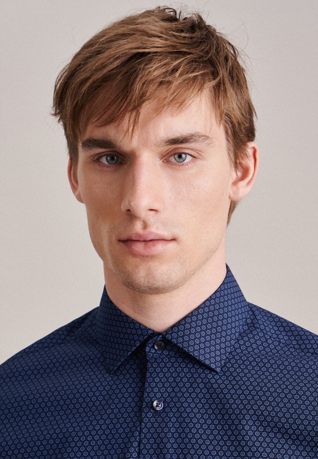 Regular Chemise d'affaires Imprimé in Bleu Clair |  Seidensticker Onlineshop