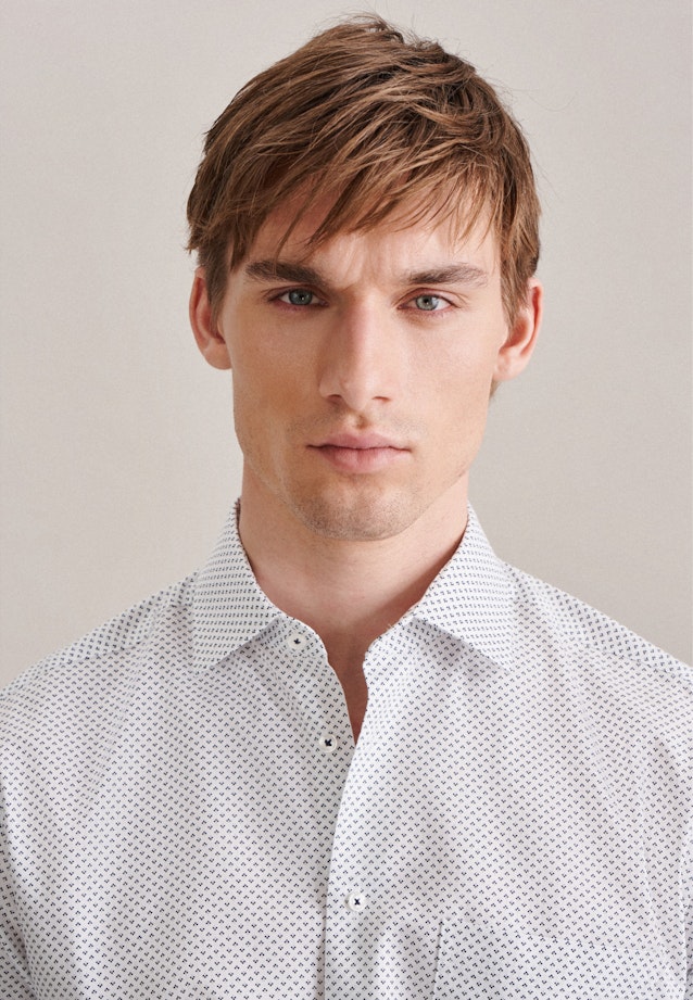 Regular Chemise d'affaires Imprimé in Bleu Foncé |  Seidensticker Onlineshop