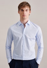 Slim Business shirt Print in Light Blue |  Seidensticker Onlineshop