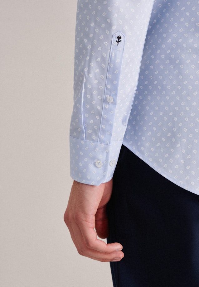 Slim Business shirt Print in Light Blue |  Seidensticker Onlineshop