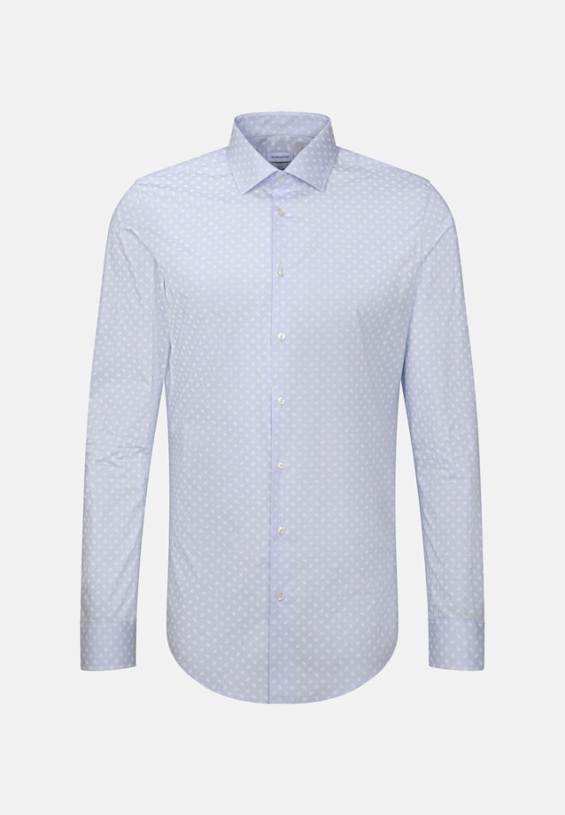 Popeline Business overhemd in Slim with Kentkraag and extra long sleeve in Lichtblauw |  Seidensticker Onlineshop