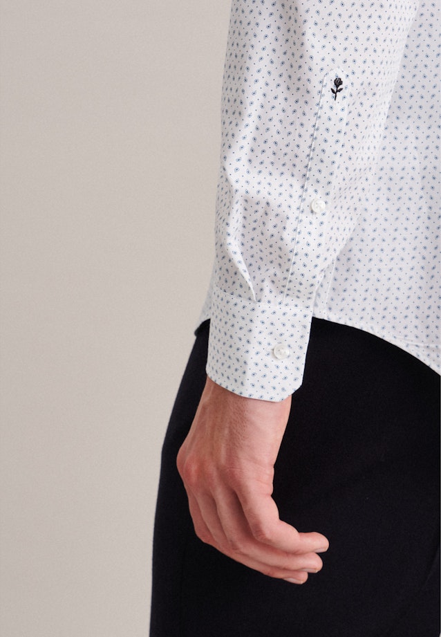 Slim Chemise d'affaires Imprimé in Turquoise |  Seidensticker Onlineshop