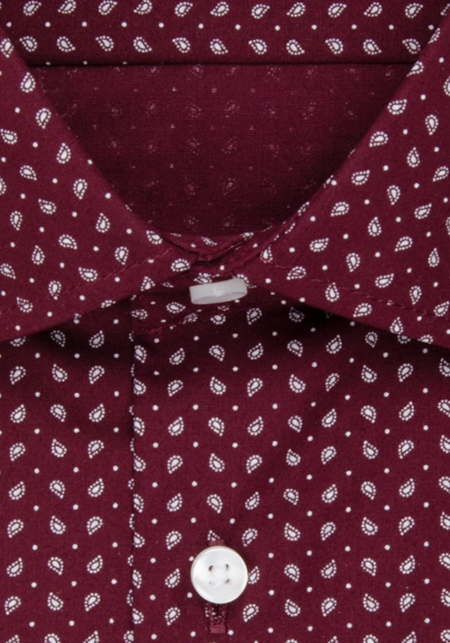 Slim Business Hemd Druck in Rot | Seidensticker Onlineshop