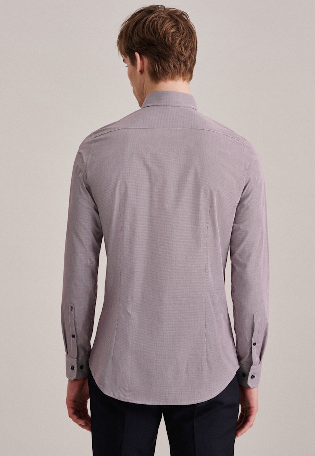 Non-iron Poplin Business Shirt in Slim with Kent-Collar and extra long sleeve in Red |  Seidensticker Onlineshop