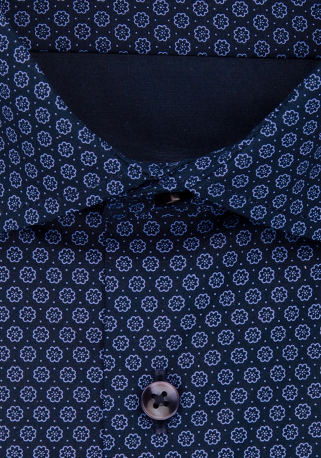 Slim Business Hemd Druck in Hellblau | Seidensticker Onlineshop