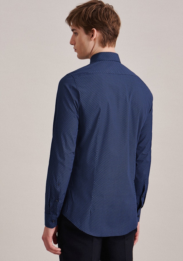 Slim Business Hemd Druck in Hellblau | Seidensticker Onlineshop