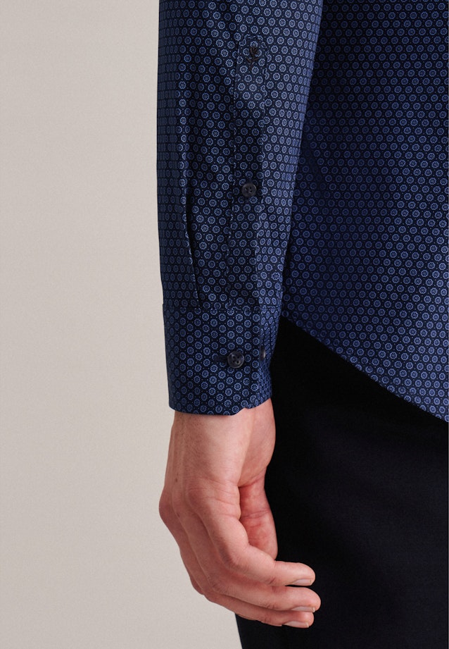 Poplin Business Shirt in Slim with Kent-Collar and extra long sleeve in Light Blue |  Seidensticker Onlineshop