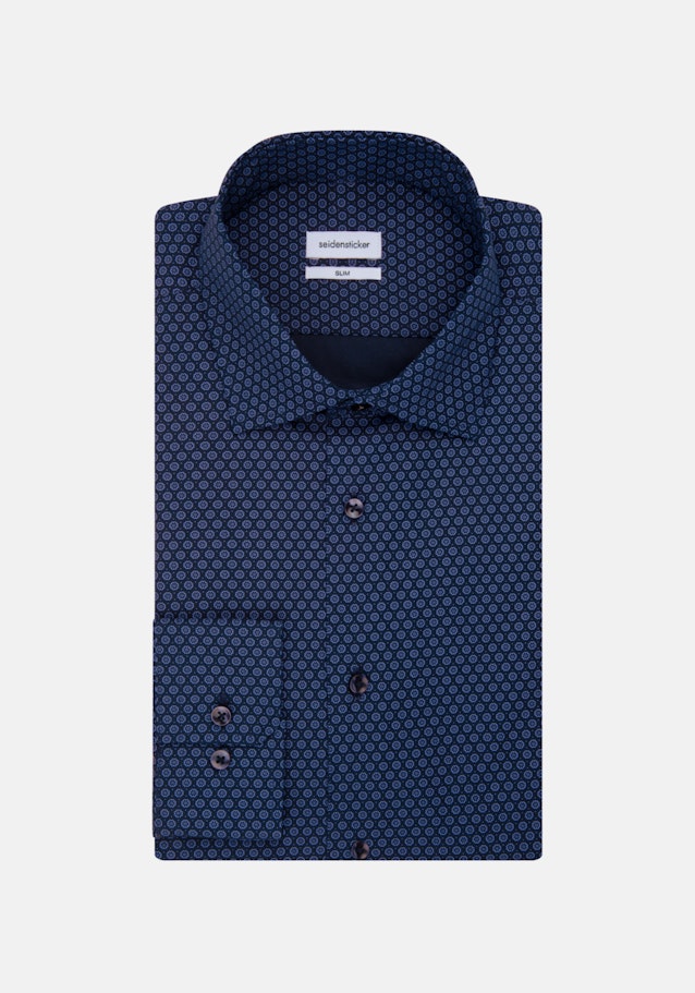 Slim Business Hemd Druck in Hellblau | Seidensticker Onlineshop