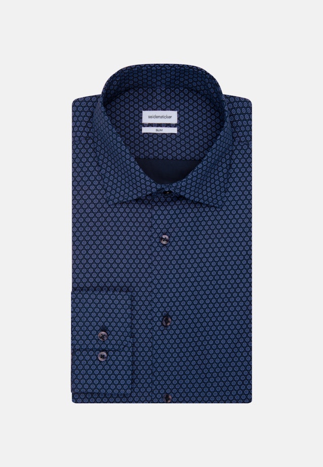Popeline Business Hemd in Slim mit Kentkragen und extra langem Arm in Hellblau |  Seidensticker Onlineshop