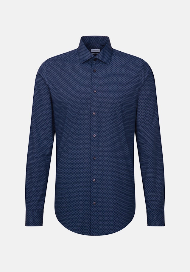 Slim Business Hemd Druck in Hellblau | Seidensticker Onlineshop
