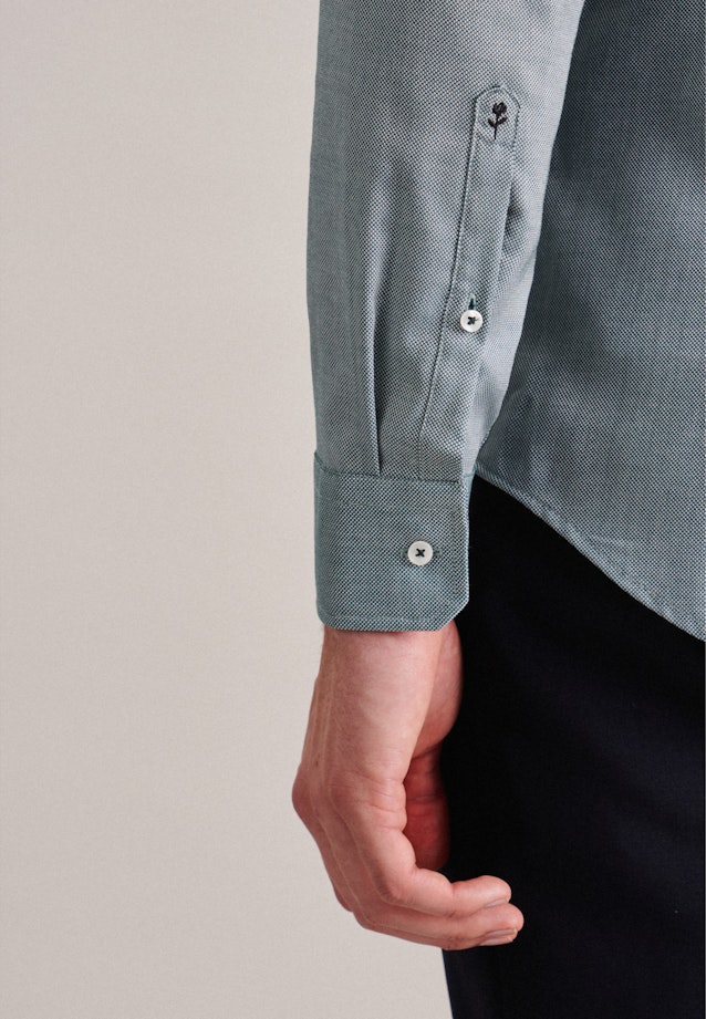 Slim Business Hemd Uni in Grün |  Seidensticker Onlineshop