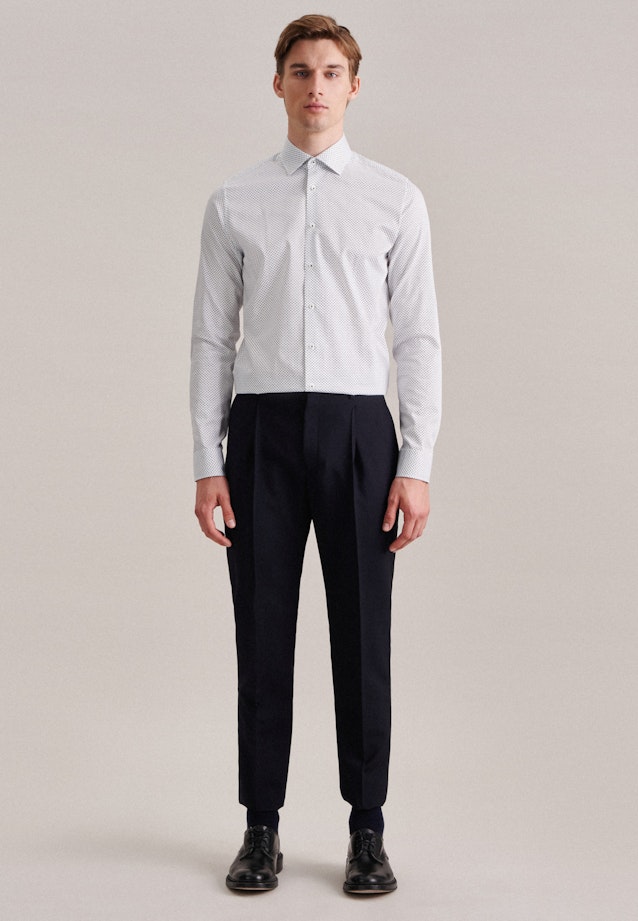 Slim Chemise d'affaires Imprimé in Bleu Foncé |  Seidensticker Onlineshop