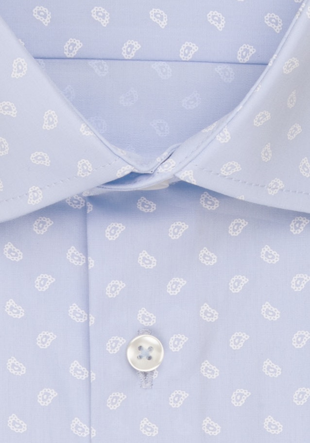 Popeline Business Hemd in Shaped mit Kentkragen und extra langem Arm in Hellblau |  Seidensticker Onlineshop