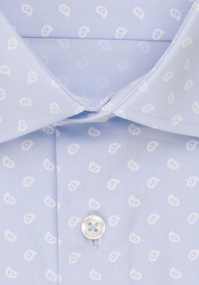 Poplin Business Shirt in Shaped with Kent-Collar and extra long sleeve in Light Blue |  Seidensticker Onlineshop