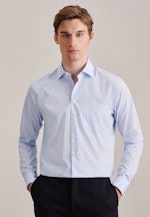 Shaped Business shirt Print in Light Blue |  Seidensticker Onlineshop