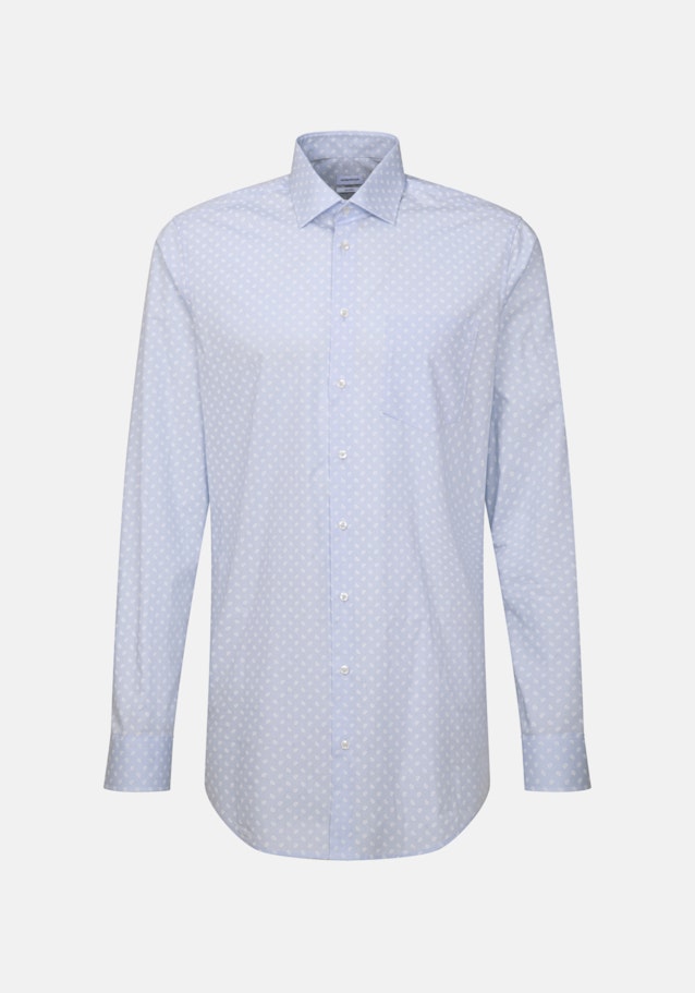 Poplin Business Shirt in Shaped with Kent-Collar and extra long sleeve in Light Blue |  Seidensticker Onlineshop