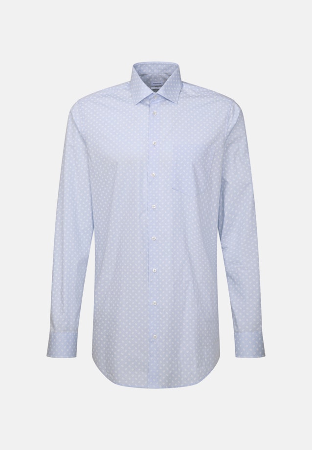 Shaped Business shirt Print in Light Blue |  Seidensticker Onlineshop