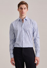 Shaped Business shirt Floral in Medium Blue |  Seidensticker Onlineshop