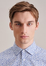 Shaped Business shirt Floral in Medium Blue |  Seidensticker Onlineshop