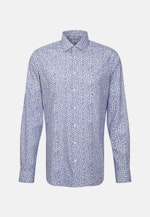 Shaped Business shirt Floral in Medium Blue |  Seidensticker Onlineshop