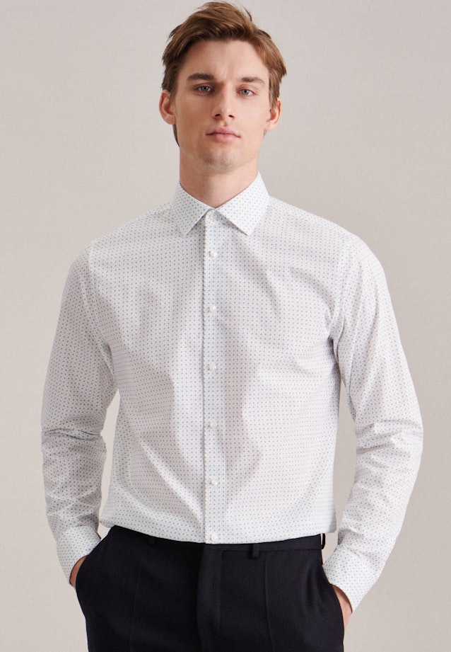 Shaped Chemise d'affaires Imprimé in Turquoise |  Seidensticker Onlineshop