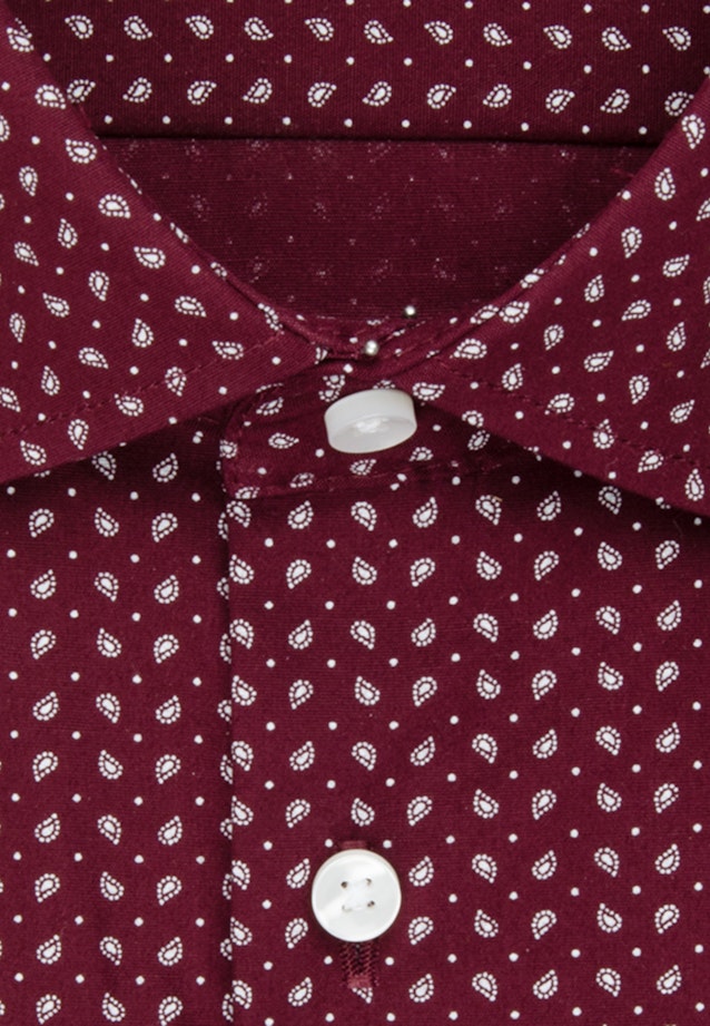 Shaped Business Hemd Druck in Rot |  Seidensticker Onlineshop