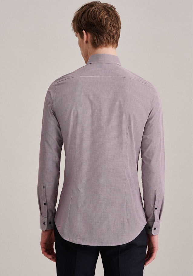 Non-iron Popeline Business overhemd in Shaped with Kentkraag and extra long sleeve in Rood | Seidensticker Onlineshop