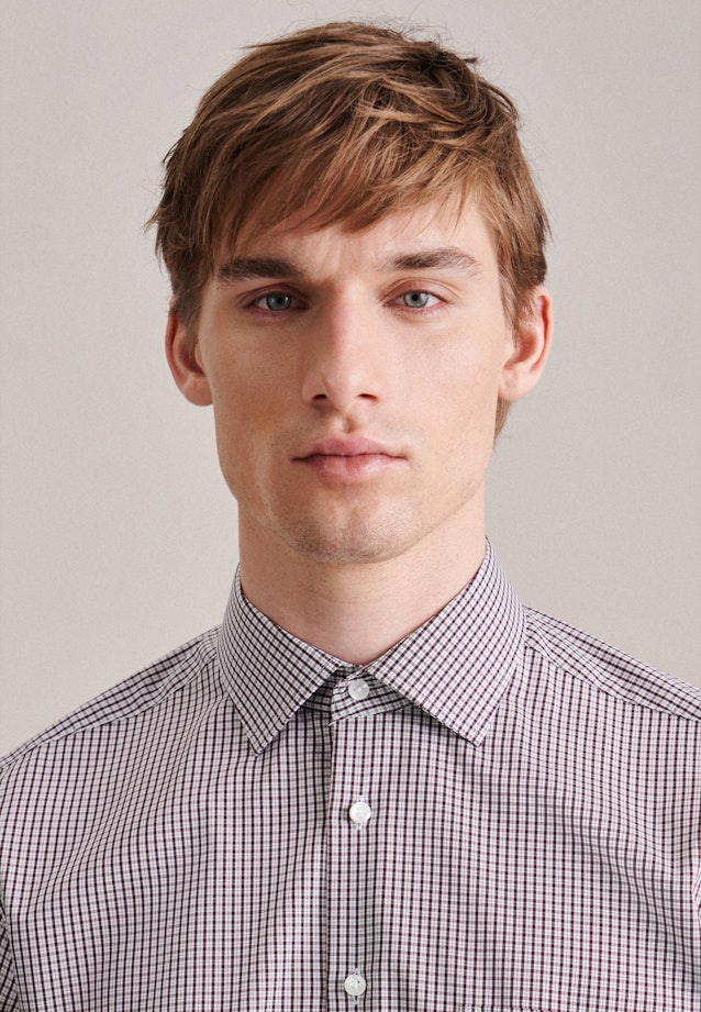 Shaped Chemise d'affaires carreaux in Rouge |  Seidensticker Onlineshop