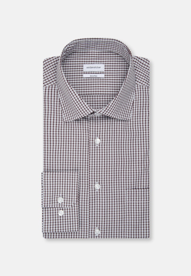 Shaped Chemise d'affaires carreaux in Rouge |  Seidensticker Onlineshop