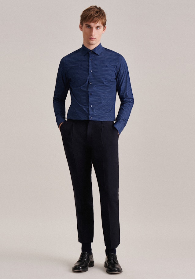 Chemise Business Shaped Col Kent manches extra-longues in Bleu Clair |  Seidensticker Onlineshop