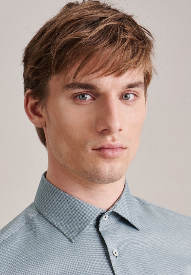 Shaped Business Hemd Uni in Grün |  Seidensticker Onlineshop