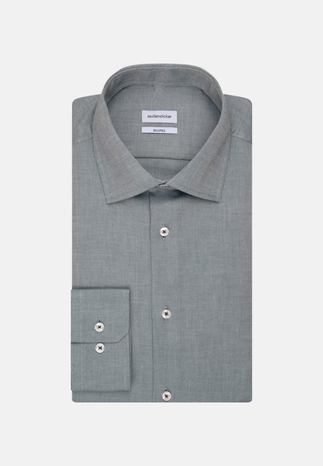 Chemise Business Shaped Col Kent  manches extra-longues in Vert |  Seidensticker Onlineshop