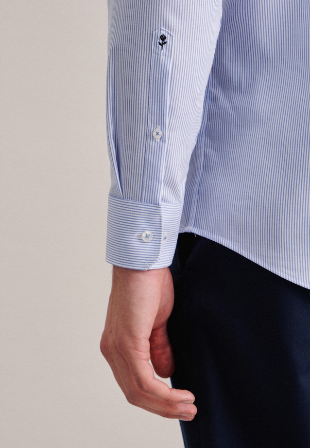 Non-iron Twill Business Shirt in Regular with Kent-Collar in Light Blue |  Seidensticker Onlineshop