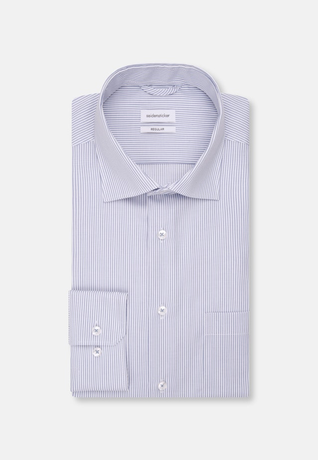 Regular Chemise d'affaires rayures in Bleu Clair |  Seidensticker Onlineshop