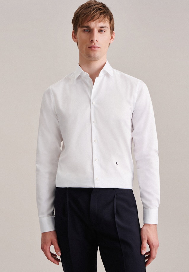 Regular Business shirt Uni in White |  Seidensticker Onlineshop