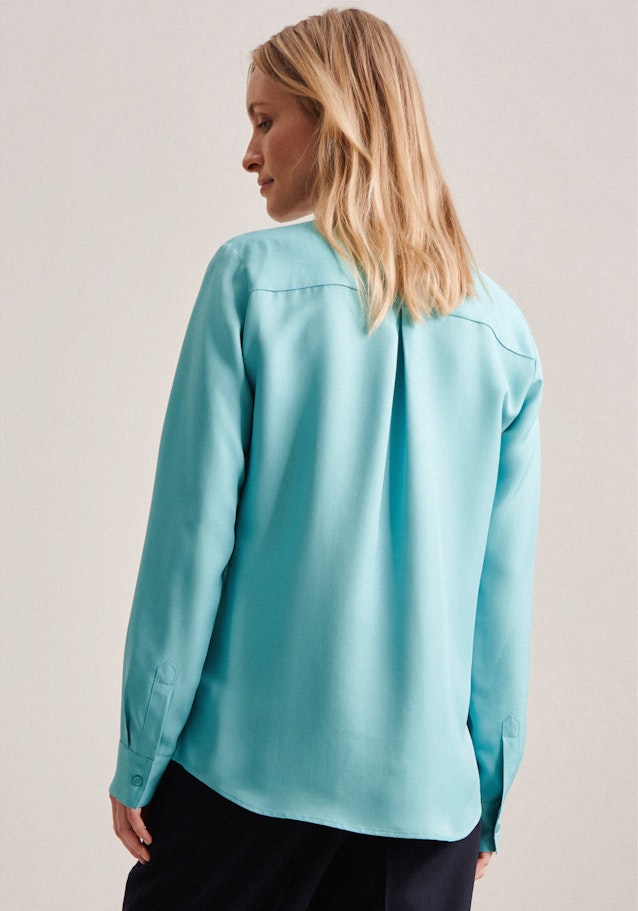 Twill Slip Over Blouse in Turquoise |  Seidensticker Onlineshop