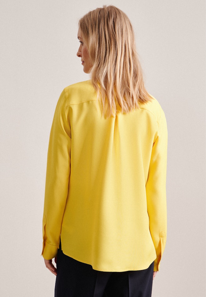 Long sleeve Twill Slip Over Blouse in Yellow | Seidensticker online shop