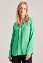 Long sleeve Twill Slip Over Blouse in Green |  Seidensticker Onlineshop