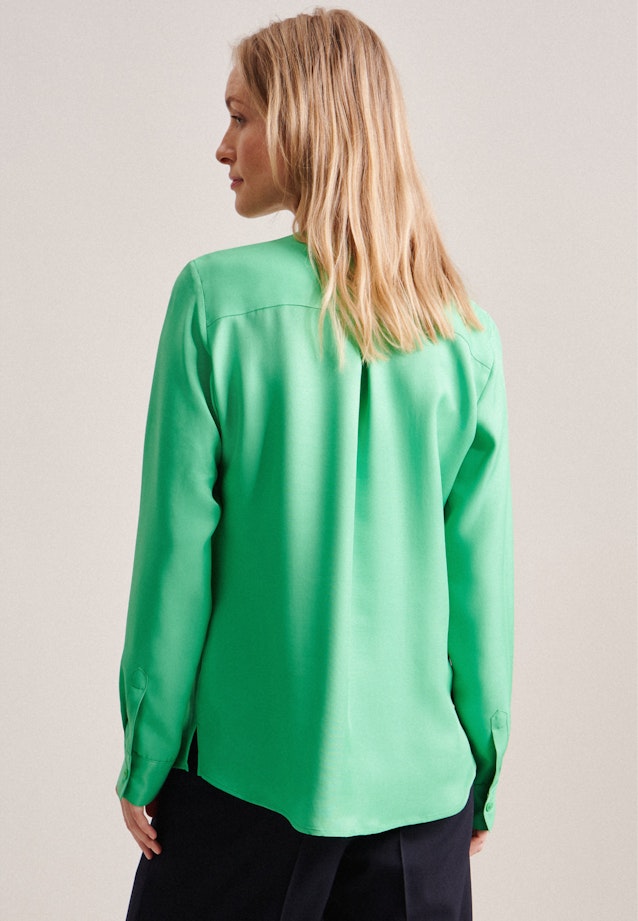 Long sleeve Twill Slip Over Blouse in Green |  Seidensticker Onlineshop