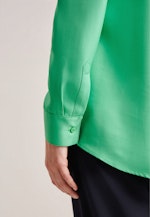 Long sleeve Twill Slip Over Blouse in Green |  Seidensticker Onlineshop