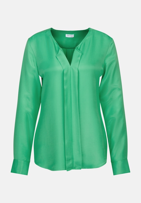 Long sleeve Twill Slip Over Blouse in Green |  Seidensticker Onlineshop