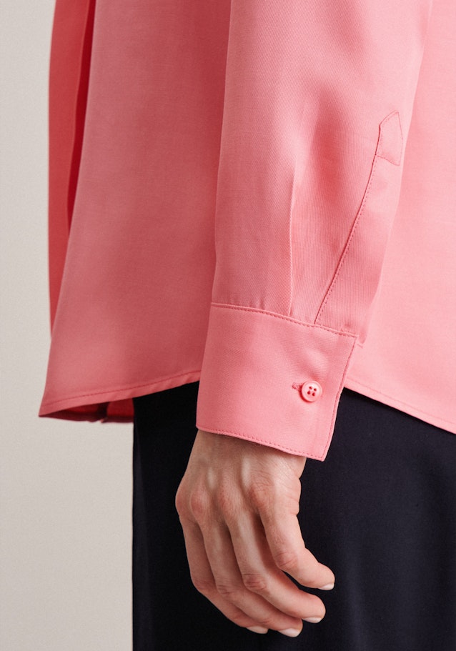 Long sleeve Twill Slip Over Blouse in Pink |  Seidensticker Onlineshop